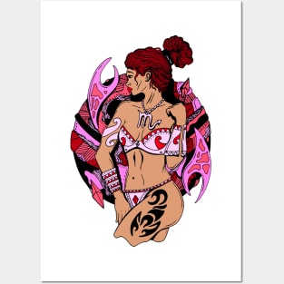 Scorpio Beauty - Mulatto Pink Edition Posters and Art